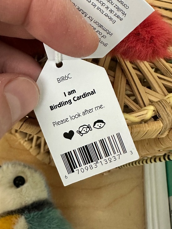 Jellycat Birdling Cardinal - Picture 3 of 3